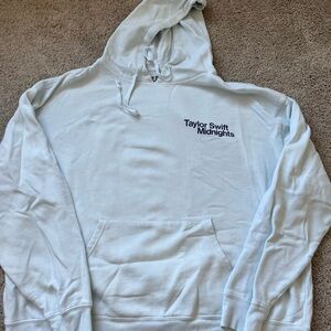 Taylor Swift official Midnights Light Blue Hoodie size XL